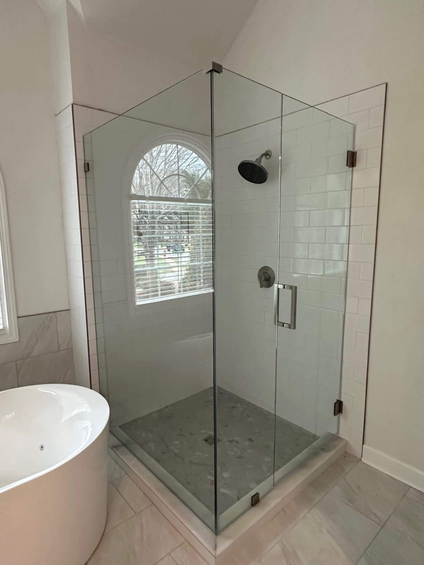 Corner Frameless Shower